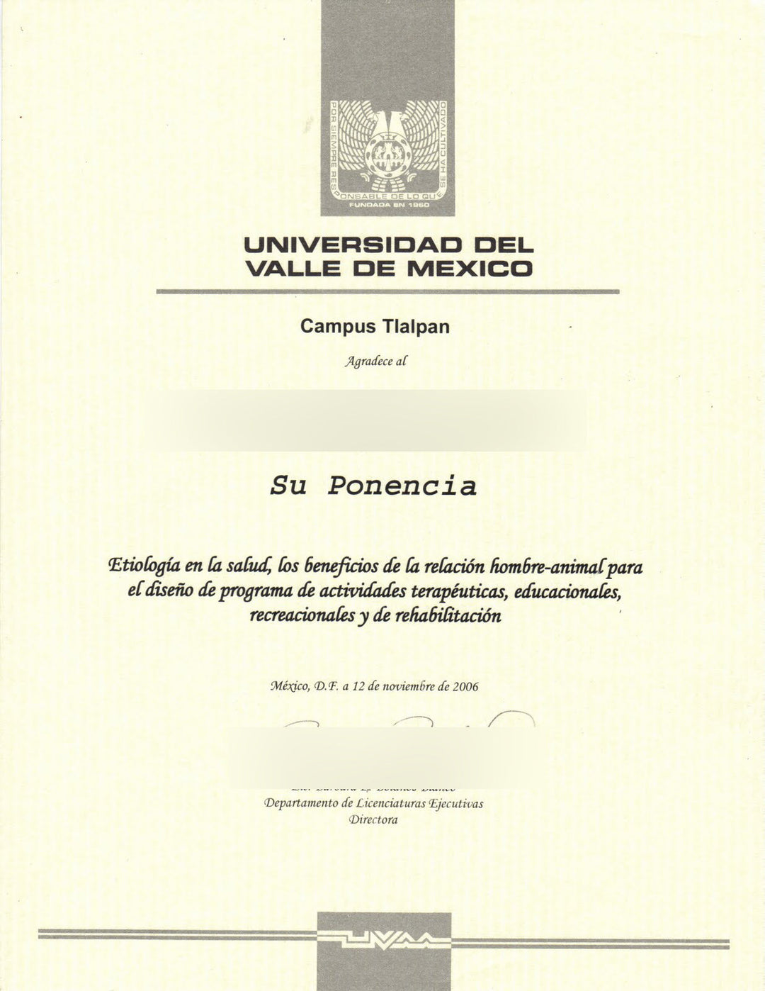 College and University Match Diploma From Mexico