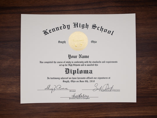 Stock Design High School Diplomas