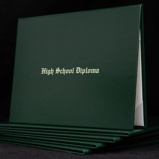 High School Diploma Engraved Cover