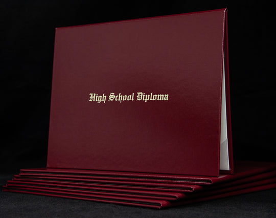 High School Diploma Engraved Cover