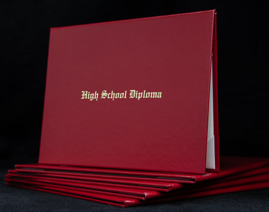 High School Diploma Engraved Cover