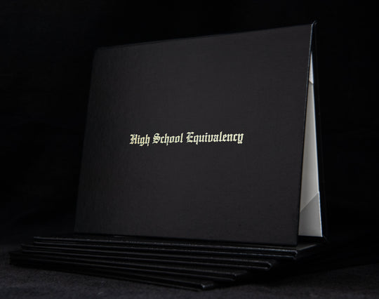 High School Equivalency Engraved Cover