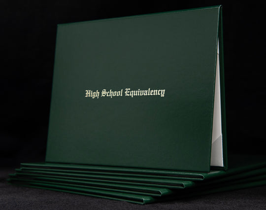 High School Equivalency Engraved Cover