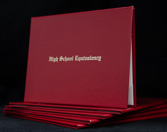 High School Equivalency Engraved Cover