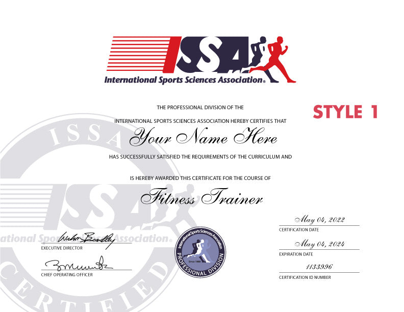 Certificate of Personal Training