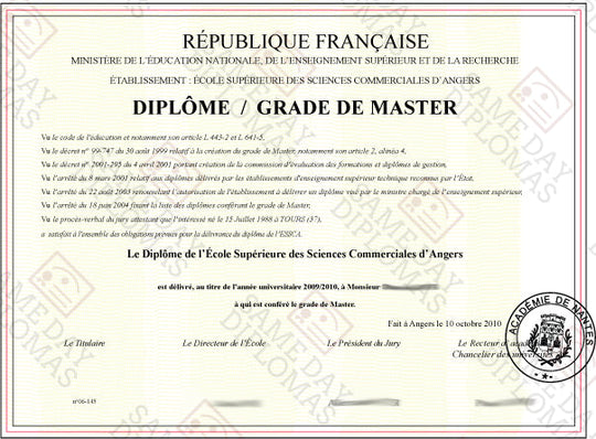 Faux diplômes universitaires, diplômes et certificats, France