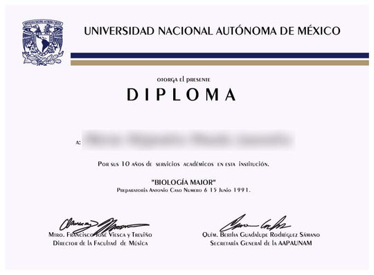 College and University Match Diploma From Mexico