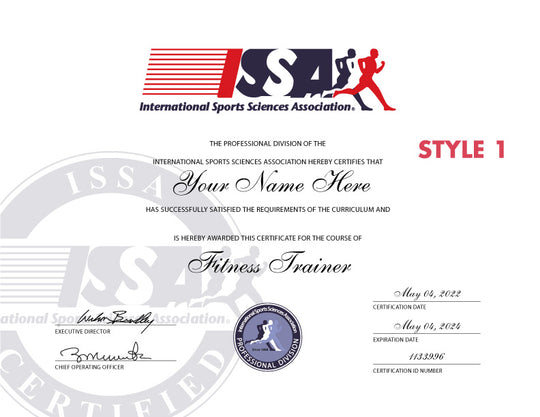 Certificate of Personal Training