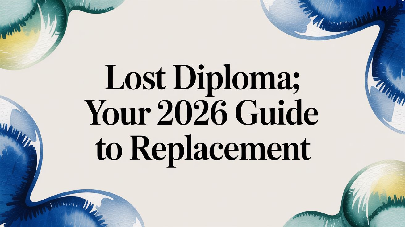 I Lost My High School Diploma, Now What Should I Do?