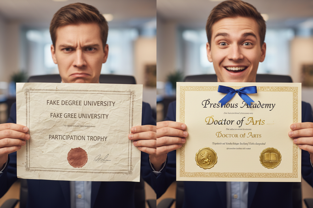 A Fake Diploma: How to Spot One (and When a Replica Is Okay)