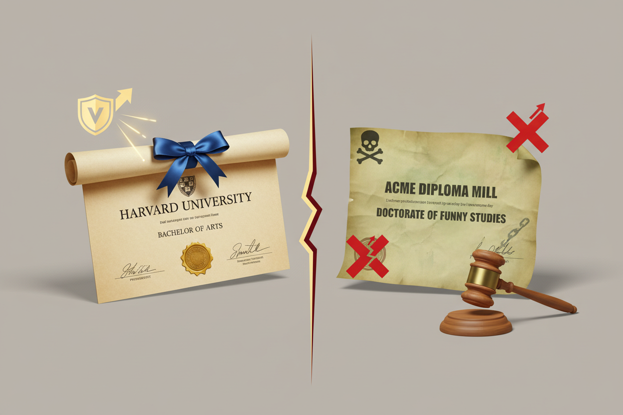 What is A Fake University Degree?: Risks, Laws, and Safer Alternatives