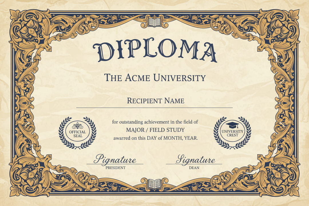 Template for Diploma: How to Design Professional Diplomas in Minutes
