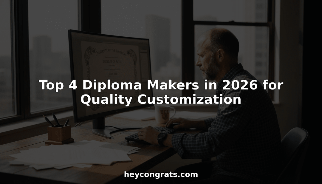 Top 4 Diploma Makers in 2026 for Quality Customization