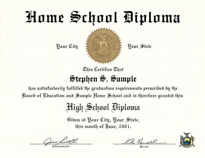 Homeschool DiplomaTemplate DIY