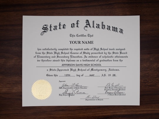 Stock Design High School Diplomas