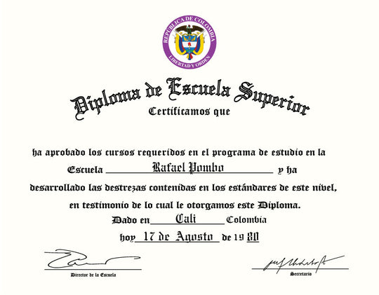 Spanish Secondary Certificate