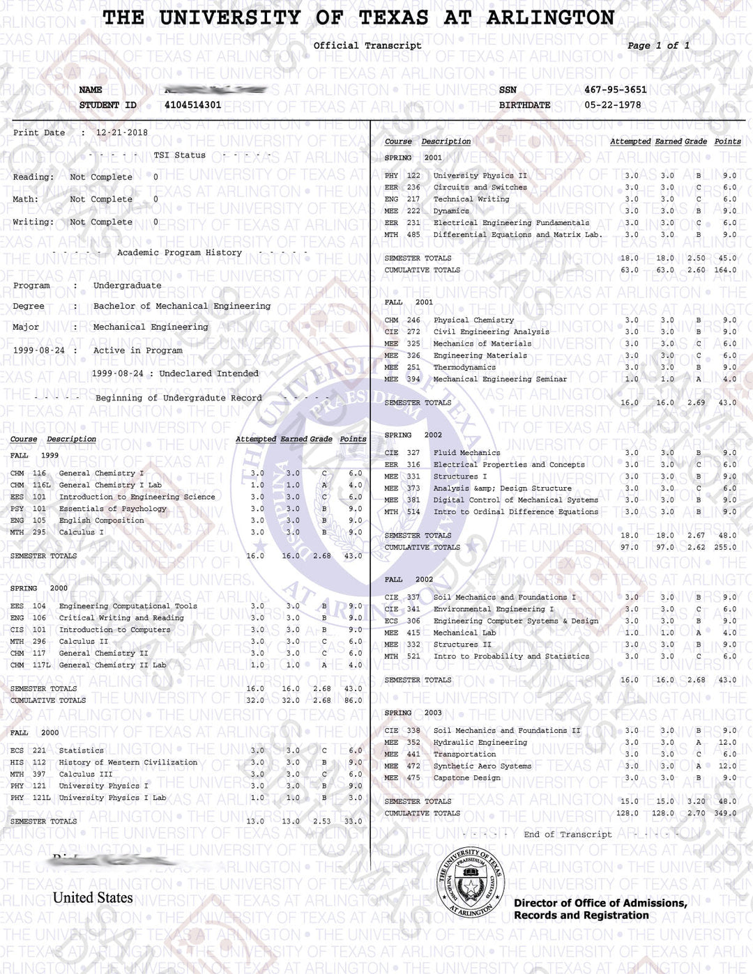 College & University Match Diploma, Degree & Match Transcripts, USA