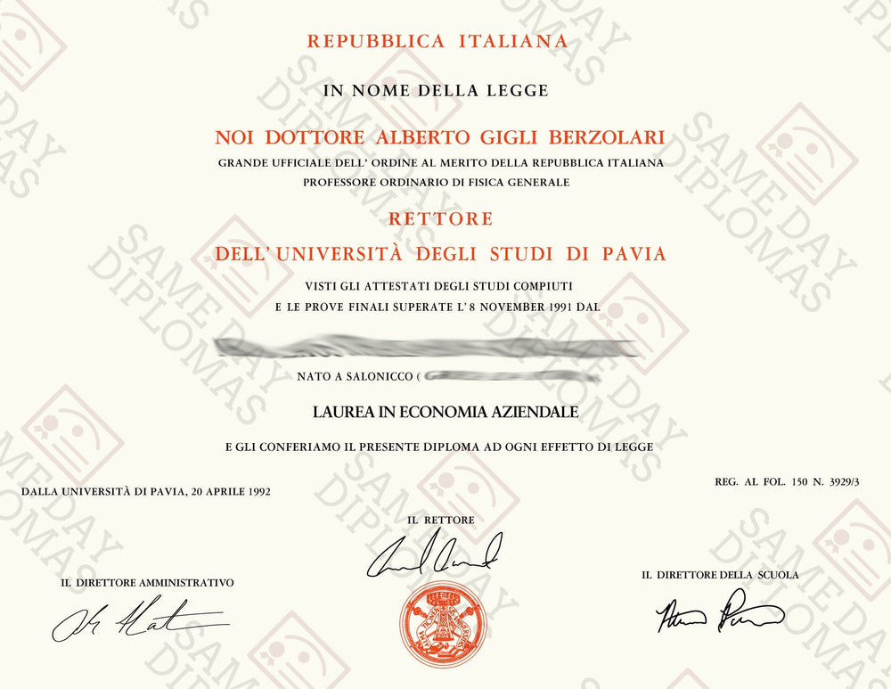 Diplomi di laurea in college e università falsi in Italia