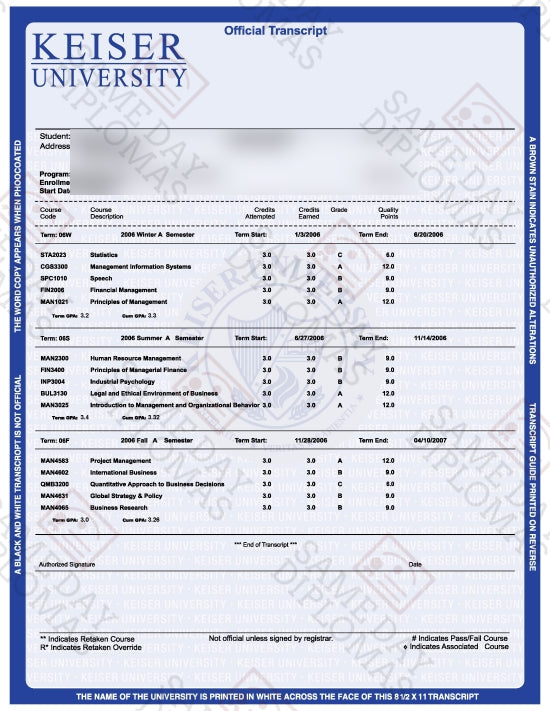 College & University Match Diploma, Degree & Match Transcripts, USA