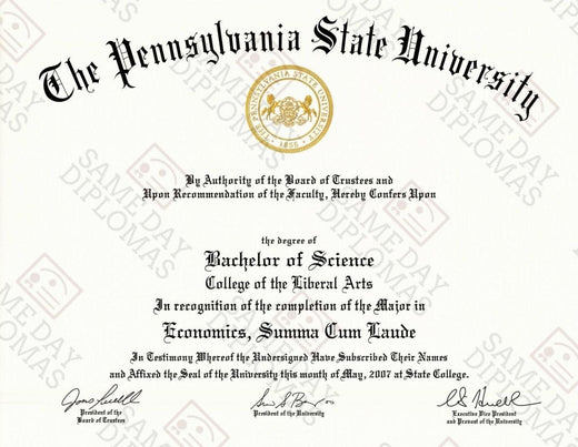 Match diploma and transcript sample 7