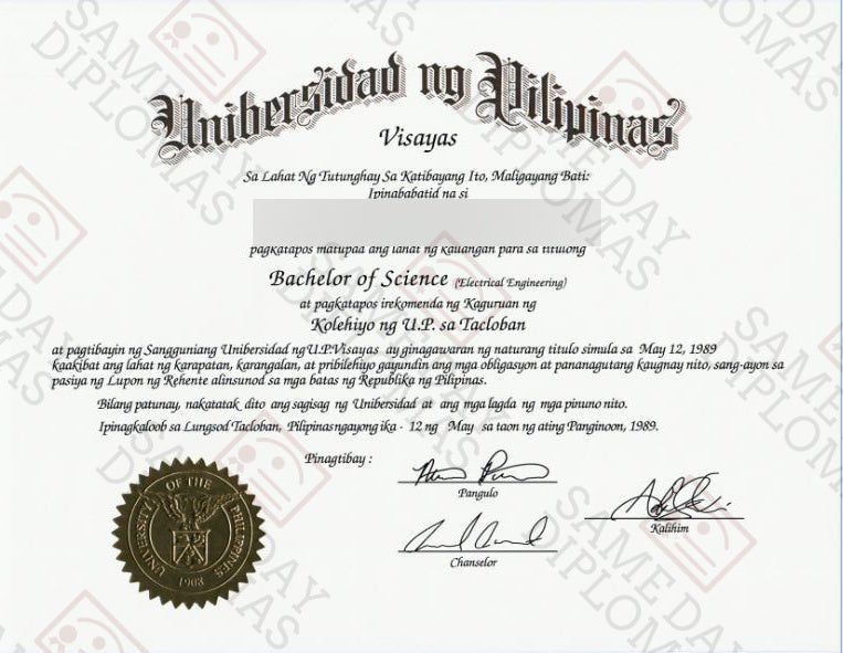 M-C University diploma from the Philippines, featuring official seal and signature on a clean, professional design.