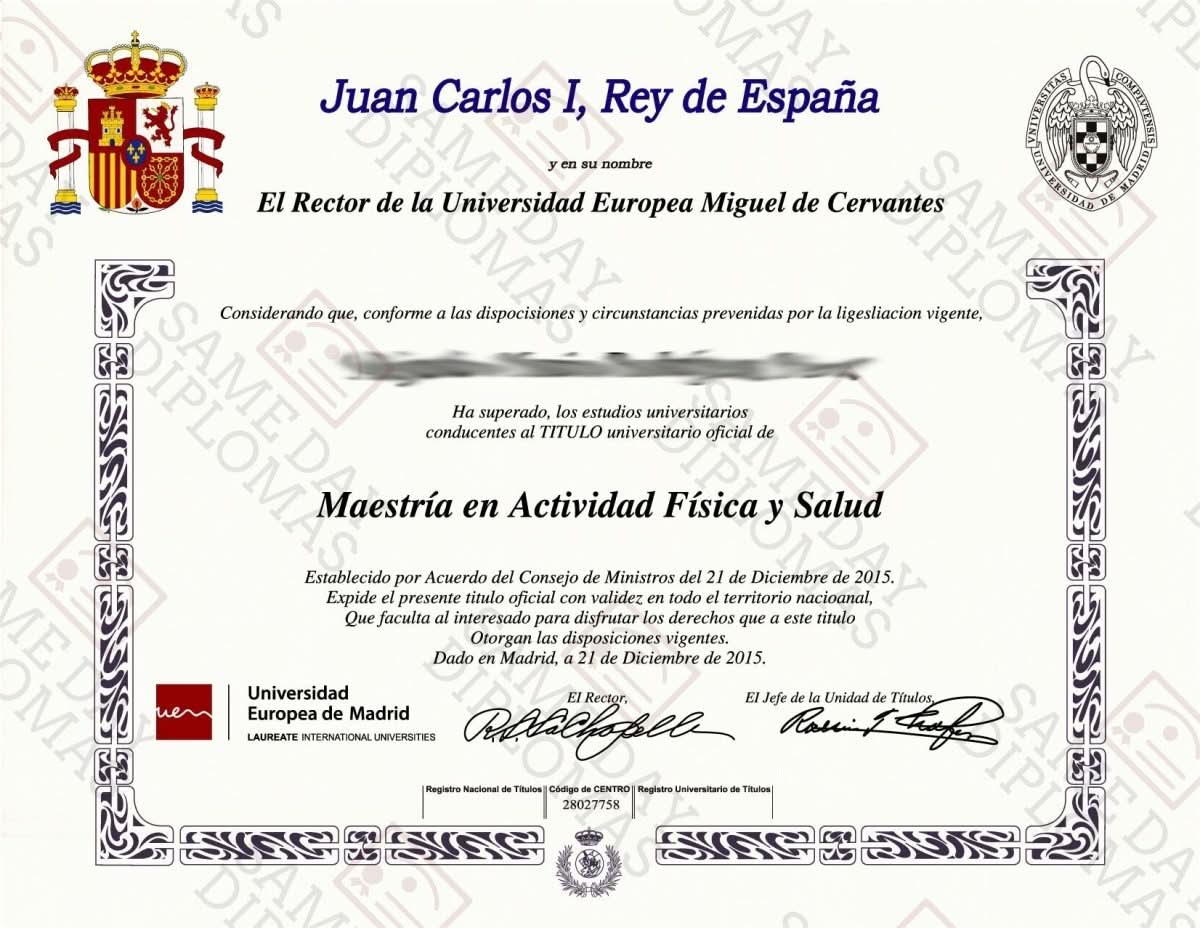 Buy Replacement College and University Match Diploma from Spain – Hey ...