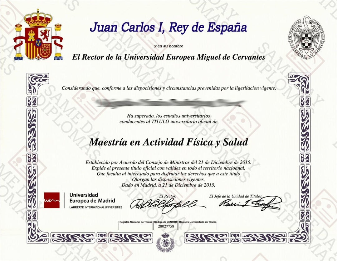 College and University Match Diploma From Spain - Hey Congrats!