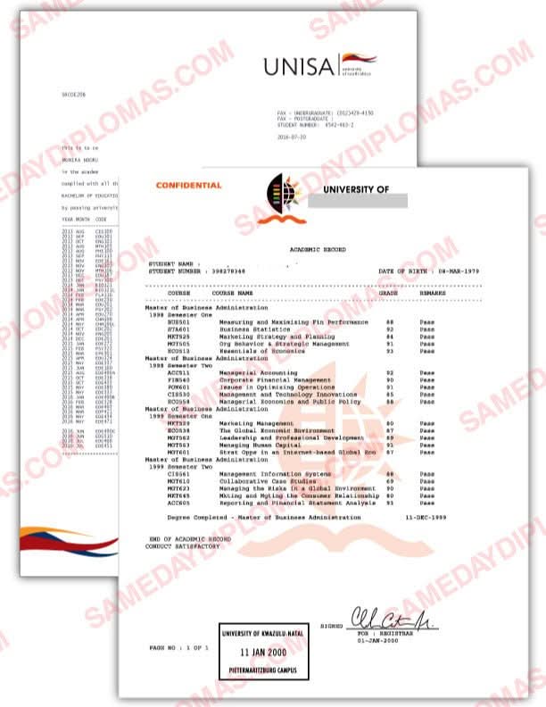 Africa College/University Diplomas & Transcripts – Hey Congrats!