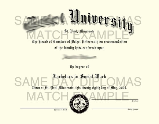 Match diploma and transcript sample 4