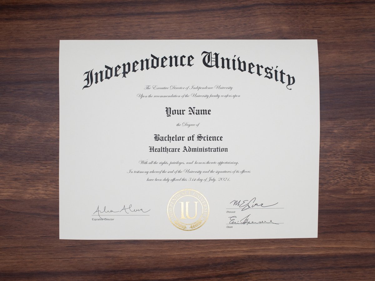M-C University diploma prop from Same Day Diplomas, featuring realistic design and collegiate styling.