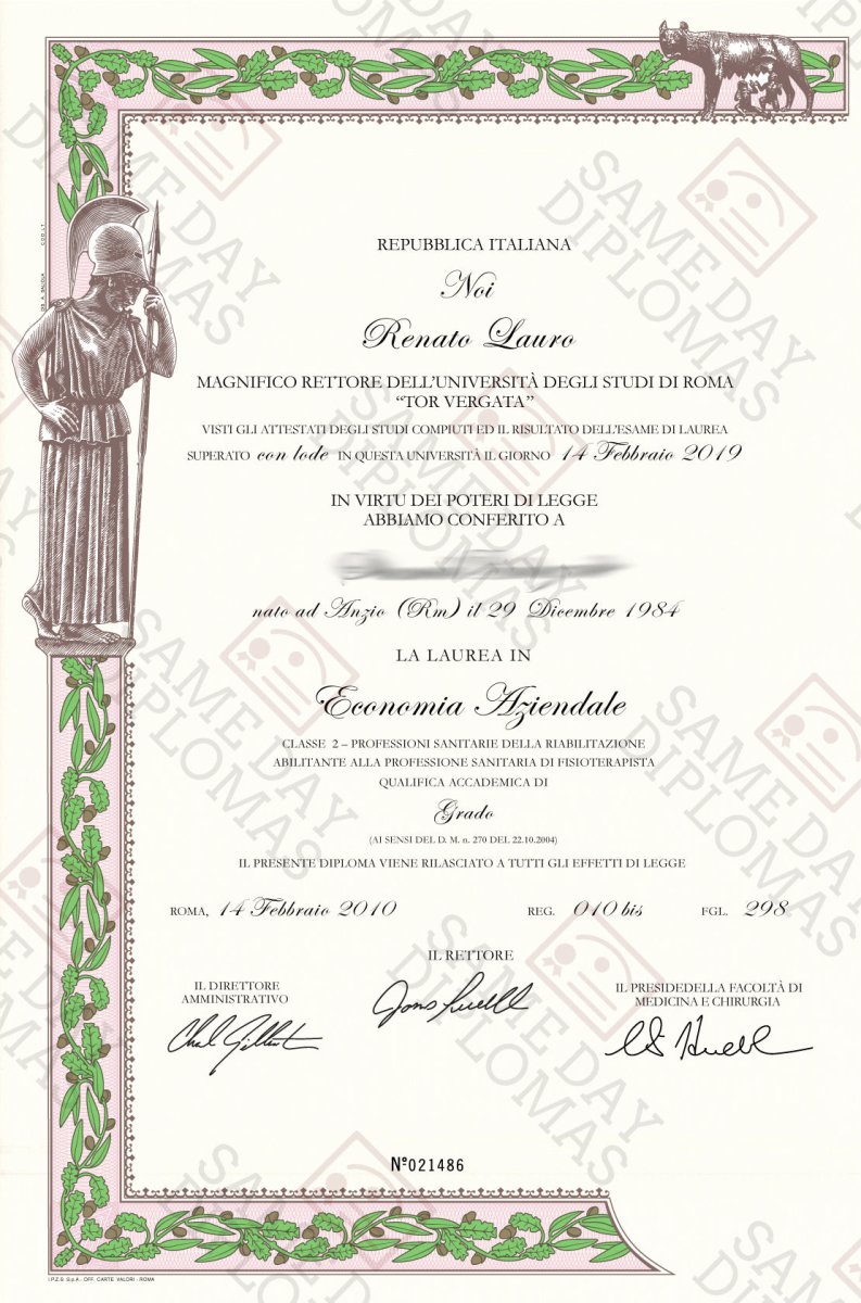 Diplomi di laurea in college e università falsi in Italia - Hey Congrats!