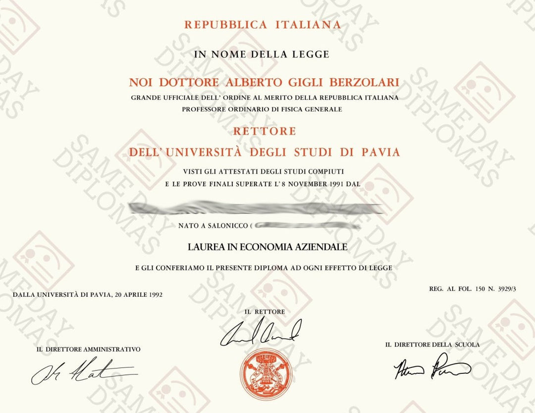 Diplomi di laurea in college e università falsi in Italia - Hey Congrats!