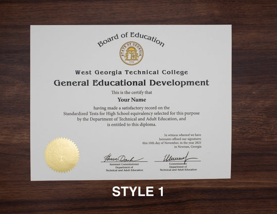 GED Diplomas