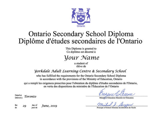Secondary School Canada Diplomas - Hey Congrats!