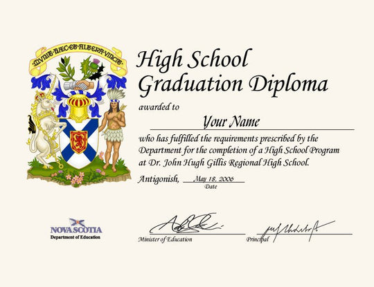 Secondary School Canada Diplomas - Hey Congrats!