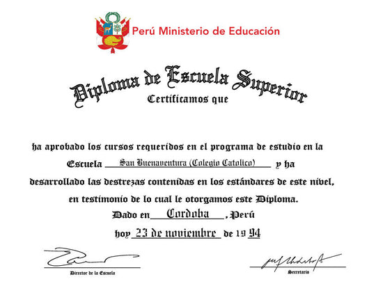 Spanish Secondary Certificate - Hey Congrats!