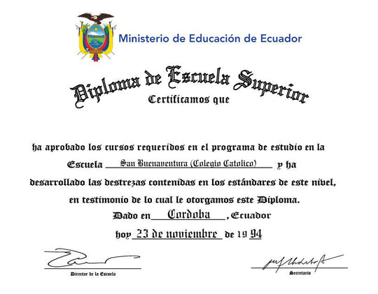 Spanish Secondary Certificate - Hey Congrats!