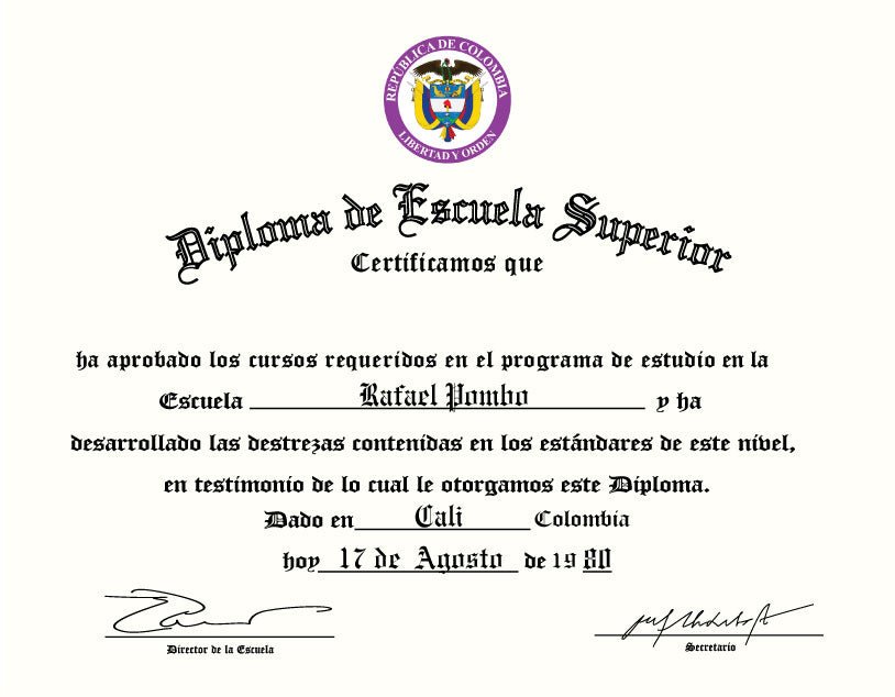 Spanish Secondary Certificate - Hey Congrats!