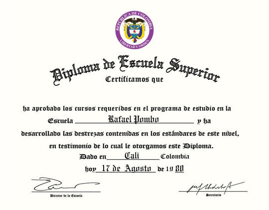 Spanish Secondary Certificate - Hey Congrats!