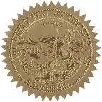 State Seals Metallic Gold - Hey Congrats!