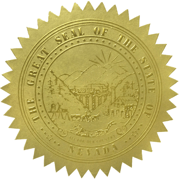 State Seals Metallic Gold - Hey Congrats!