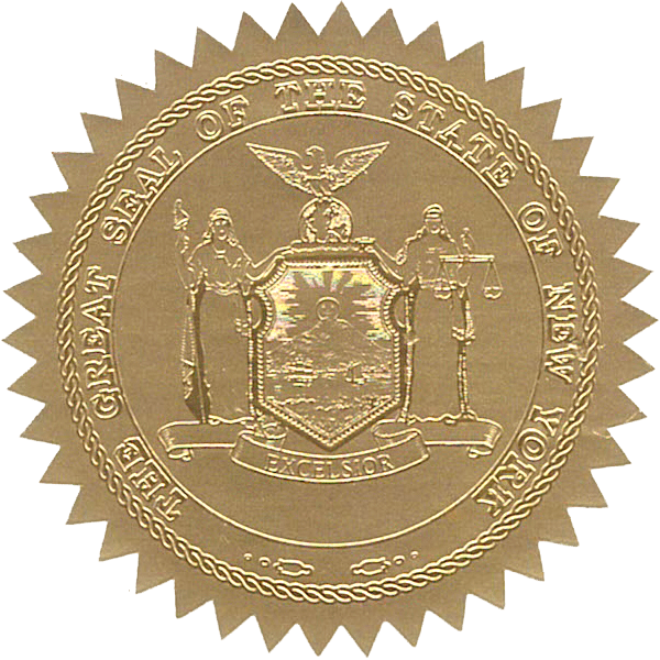 State Seals Metallic Gold - Hey Congrats!