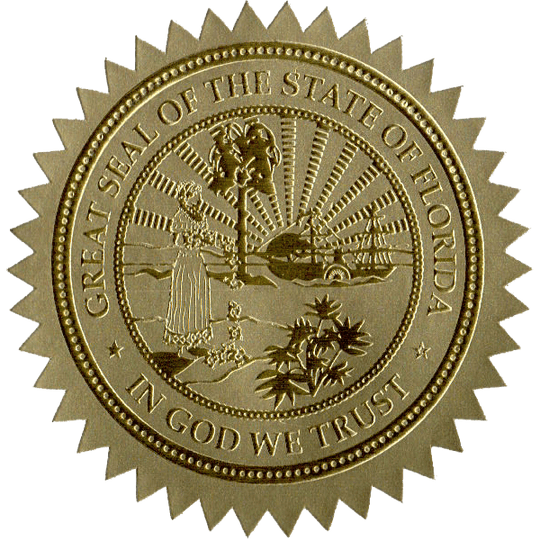 State Seals Metallic Gold - Hey Congrats!
