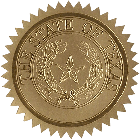 State Seals Metallic Gold - Hey Congrats!
