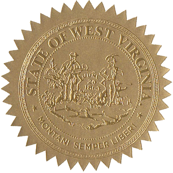 State Seals Metallic Gold - Hey Congrats!