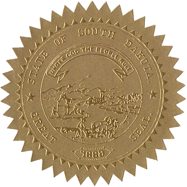 State Seals Metallic Gold - Hey Congrats!