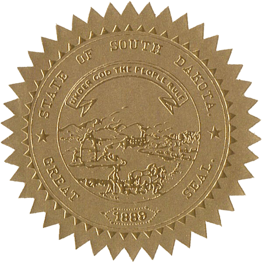 State Seals Metallic Gold - Hey Congrats!
