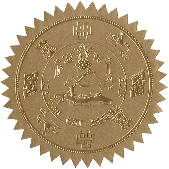 State Seals Metallic Gold - Hey Congrats!