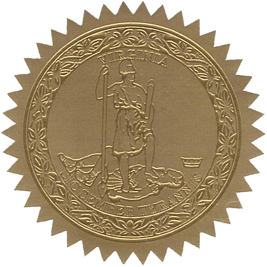 State Seals Metallic Gold - Hey Congrats!