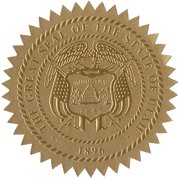 State Seals Metallic Gold - Hey Congrats!